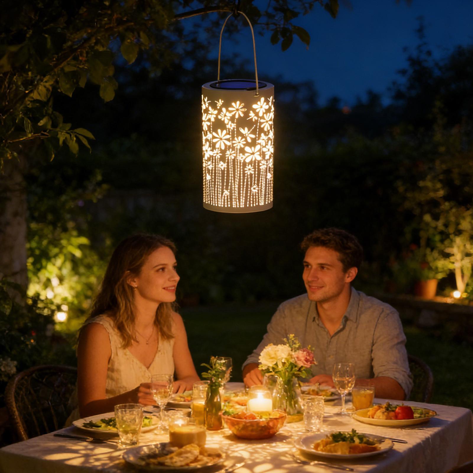 Outdoor Lighting Yard Decoration - Outdoor Lanterns For Porch Waterproof Flower