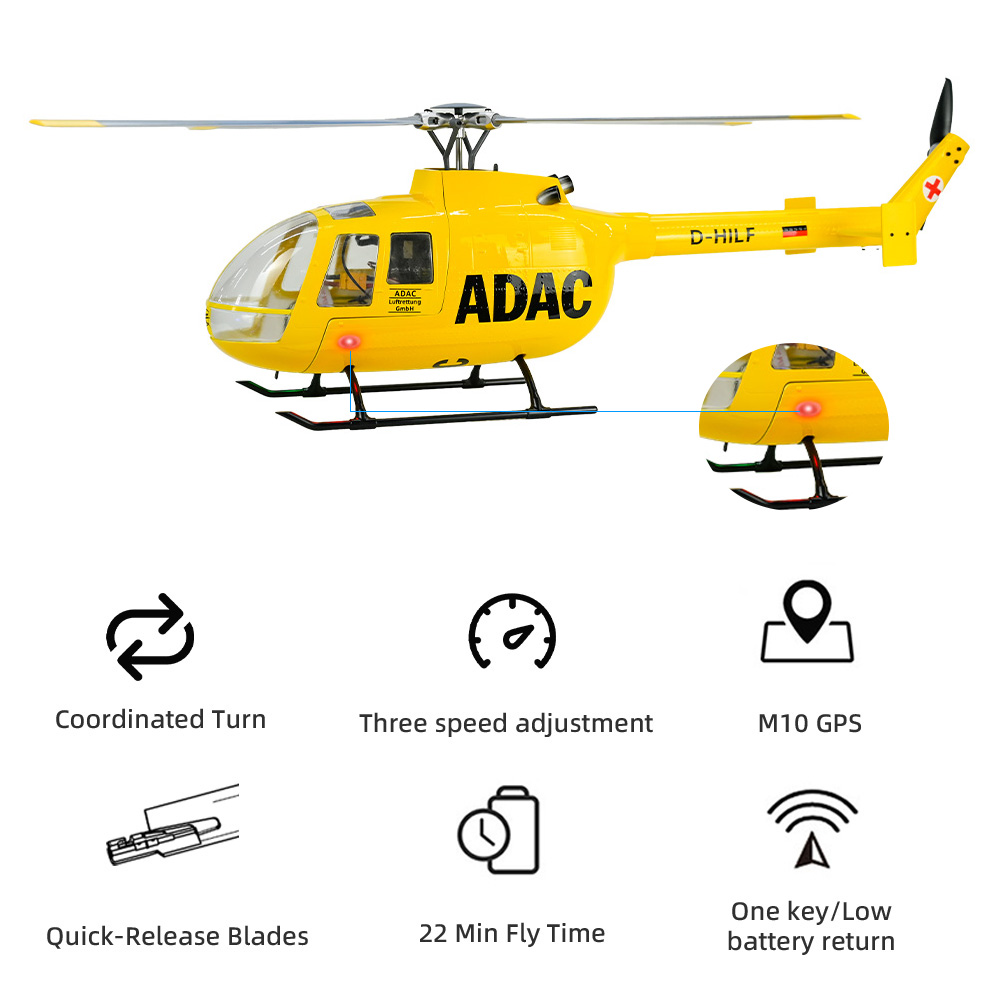 Outdoor Lighting Electrical Box - FLY WING BO105 Scale Helicopter with