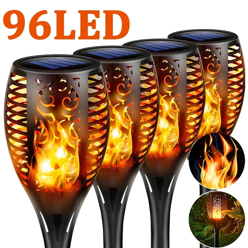 Fire Torch Solar - 96 LED Outdoor Solar Torch Lights