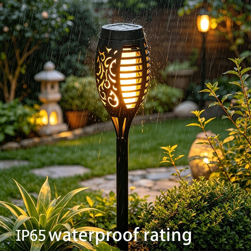 Fire Torch Solar - 12LED Outdoor Solar Flame Lawn Lights