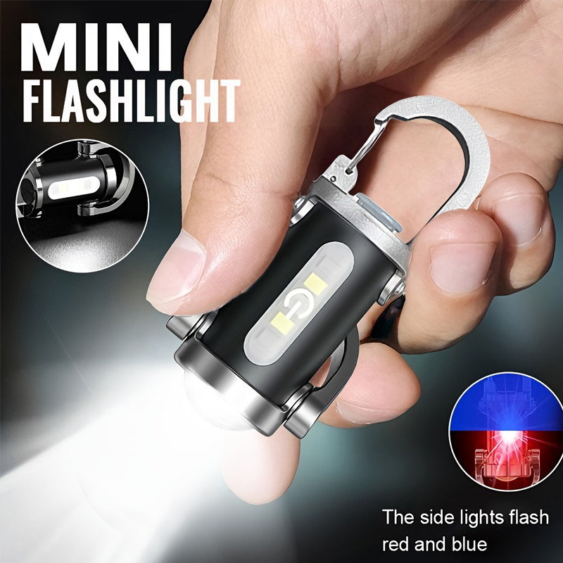 Outdoor Lighting Ideas - Mini Keychain Flashlight Rechargeable Pocket COB