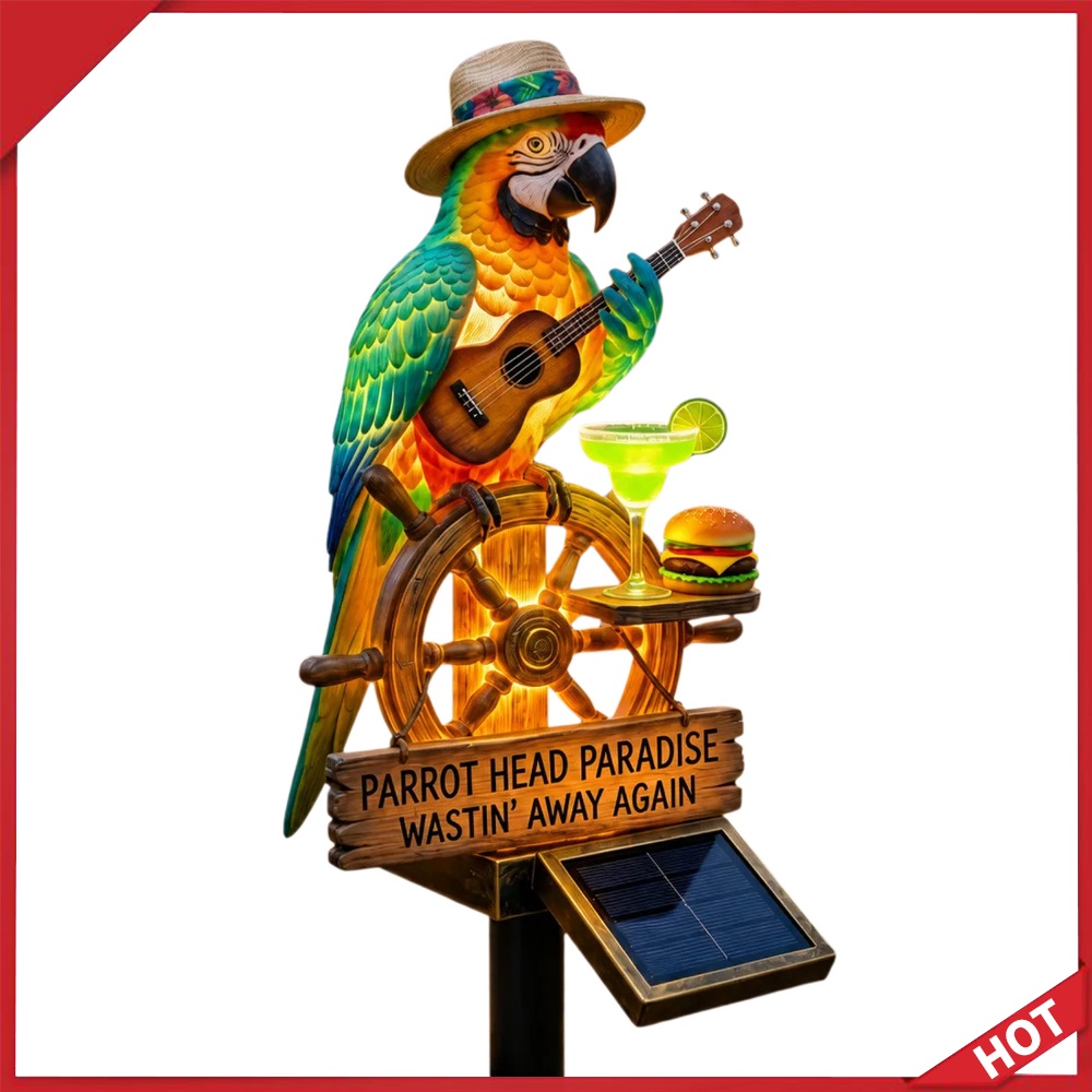 Outdoor Lighting Yard Decoration - Solar-Powered Outdoor Parrot Stake Light Decorative