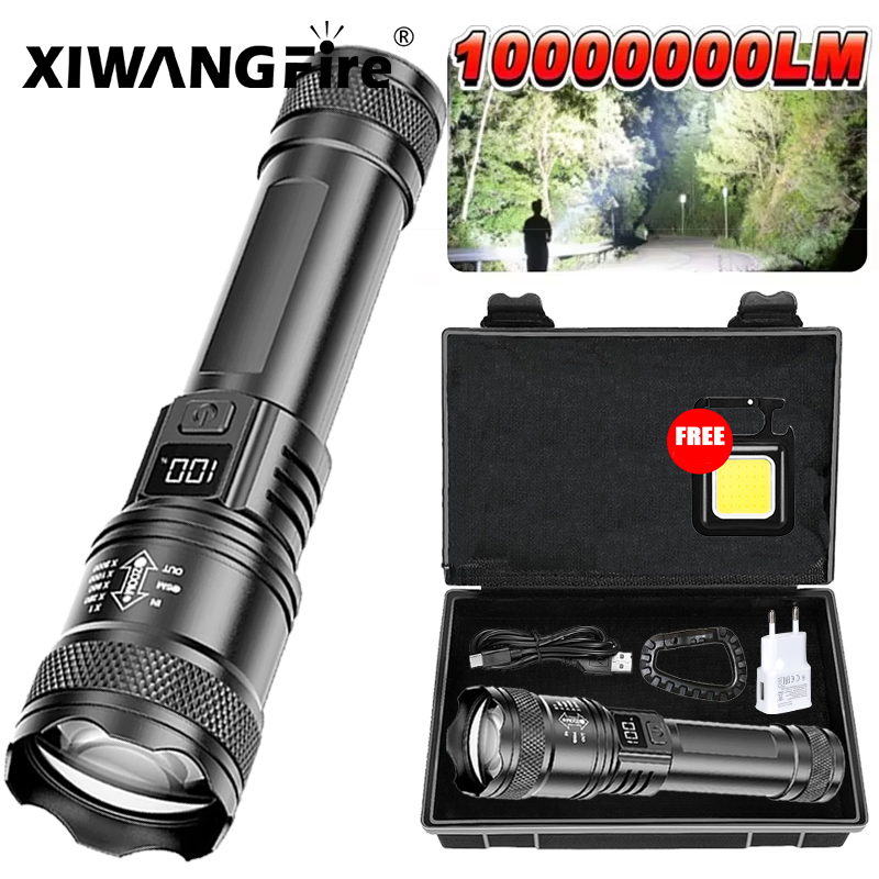 Outdoor Lighting Globes - Ultra Bright LED Flashlight 2000LM Type-C