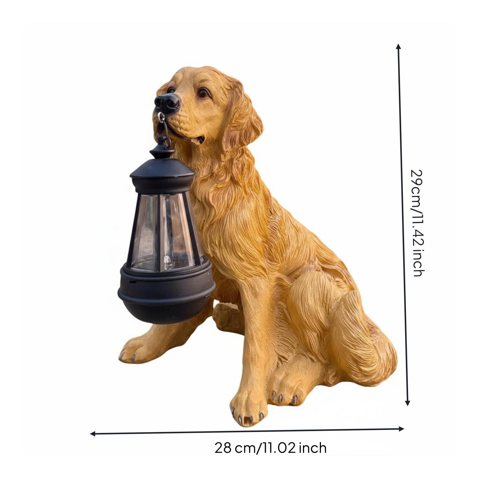Outdoor Lighting Yard Decoration - Outdoor Decorative Light Resin Dog Garden