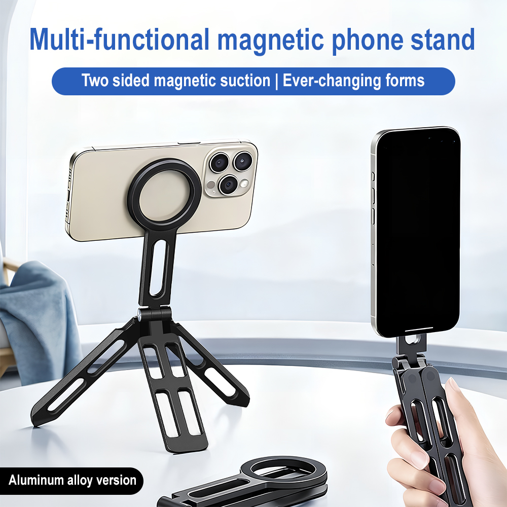 Outdoor Lighting For Photography - Magnetic Phone Holder Four-axis 360° Rotation