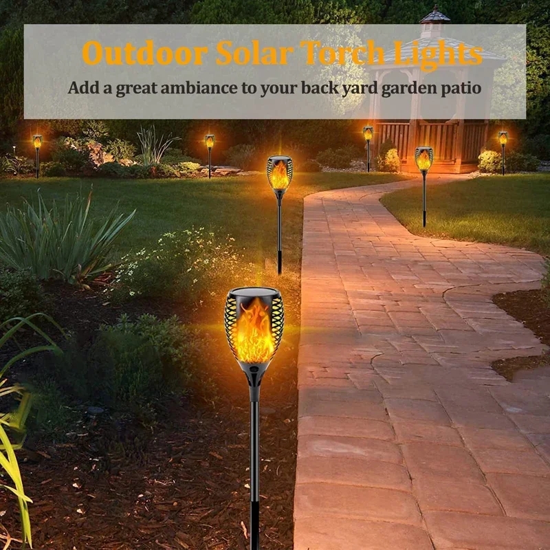 96 LED Outdoor Solar Torch Lig - đánh giá và giá Fire Torch Solar