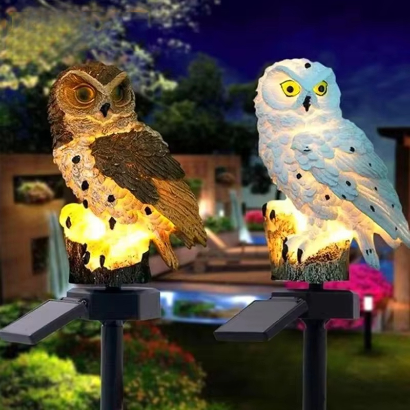 Solar Owl Garden Stake Lights  - đánh giá và giá Outdoor Lighting Yard Decoration