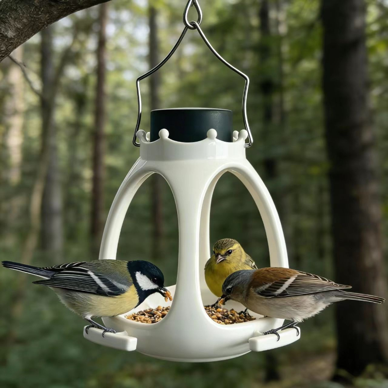 Solar Bird Feeder with LED Lig - đánh giá và giá Outdoor Lighting Under Eaves