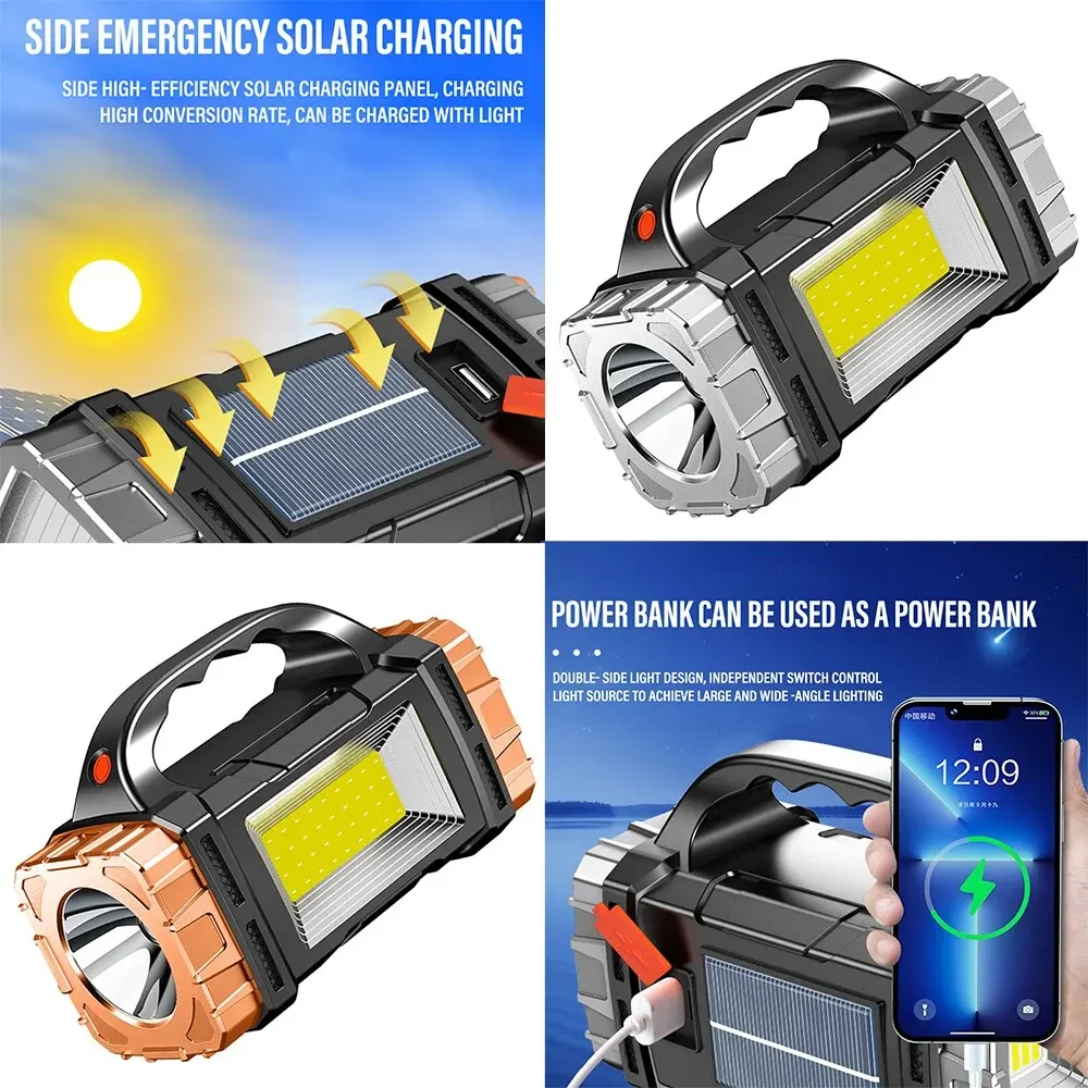 2024 Powerful LED Flashlight U - đánh giá và giá Fire Torch Solar