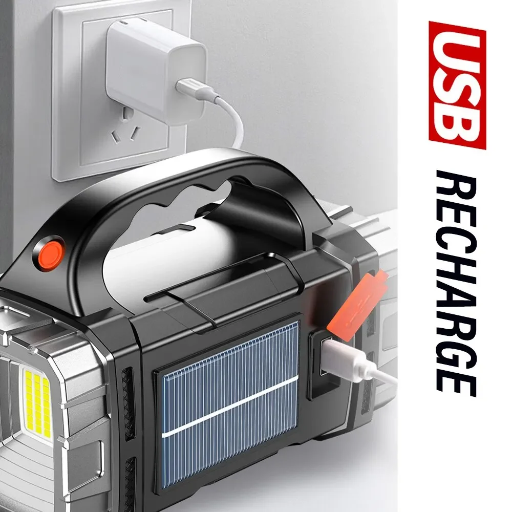 2024 Powerful LED Flashlight U - đánh giá và giá Fire Torch Solar