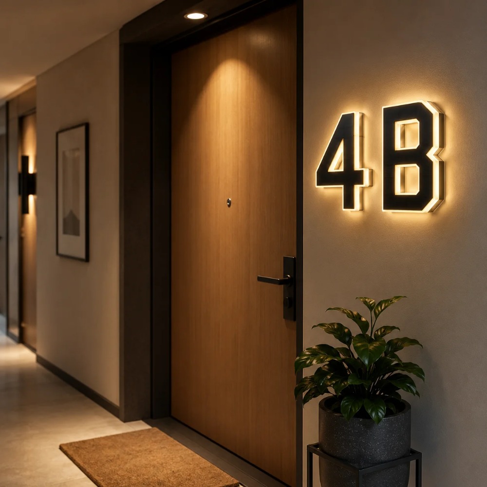 Solar LED House Number Sign Wa - đánh giá và giá Outdoor Lighting Front Yard