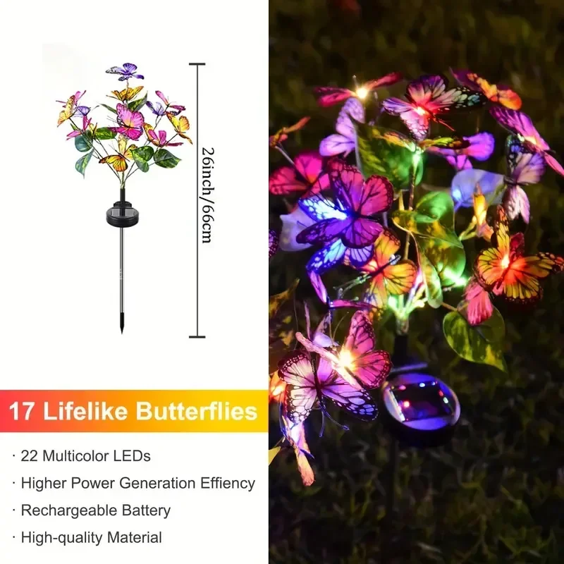 Solar LED Butterfly Garden Lig - đánh giá và giá Outdoor Lighting Ideas