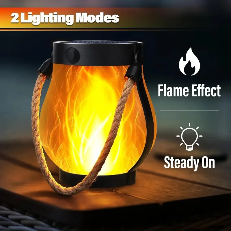New Solar Flame Mason Jar Rope - đánh giá và giá Fire Torch Solar