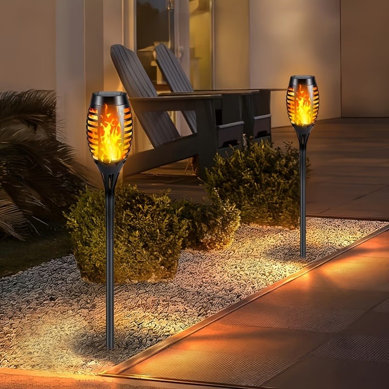 12LED Outdoor Solar Flame Lawn - đánh giá và giá Fire Torch Solar