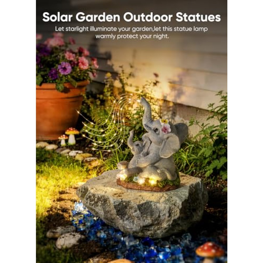 Solar-Elephant-Garden-Decor-St - đánh giá và giá Outdoor Lighting For Patio