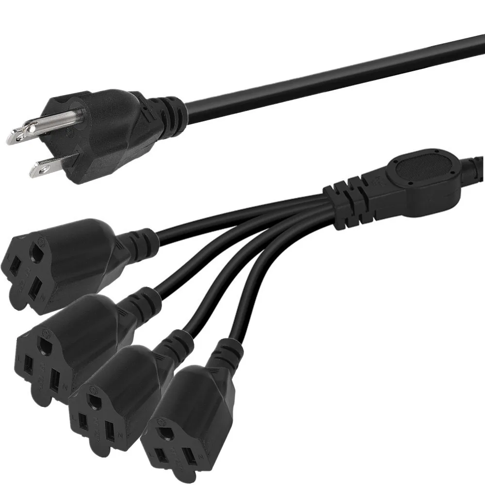 3 Core 1 To 4 Socket Power Cor - đánh giá và giá Outdoor Lighting Extension Cord