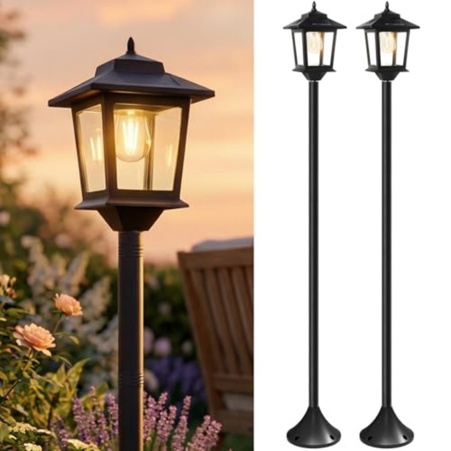 Outdoor Solar Post Lights, 2-P - đánh giá và giá Outdoor Lighting For Patio