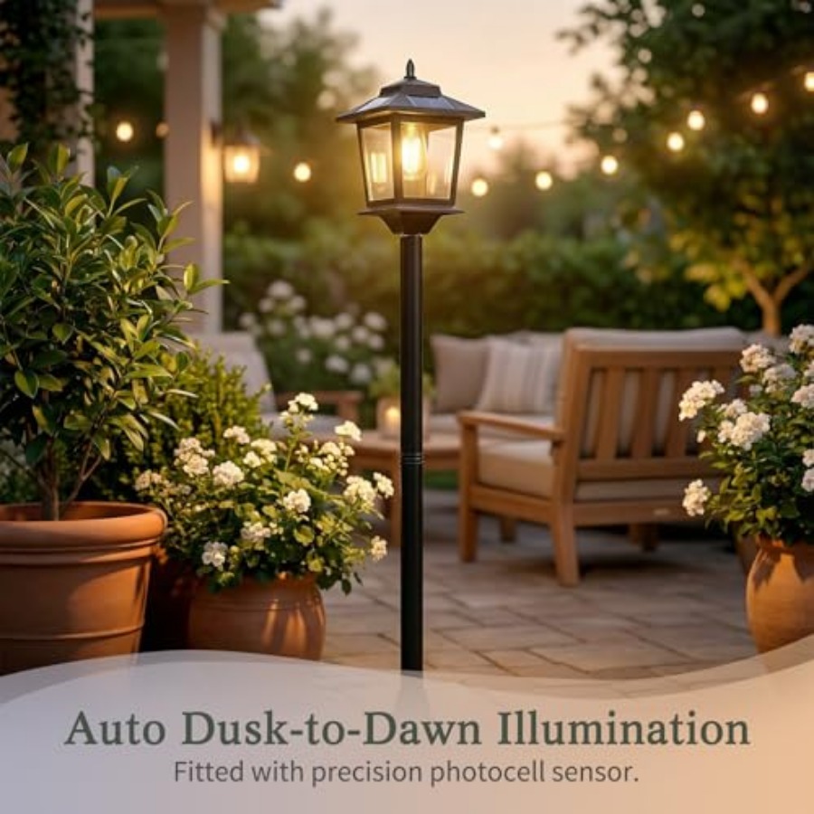 Outdoor Solar Post Lights, 2-P - đánh giá và giá Outdoor Lighting For Patio