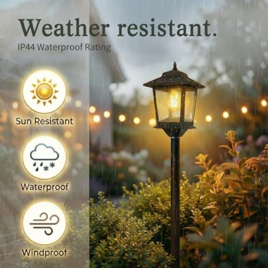 Outdoor Solar Post Lights, 2-P - đánh giá và giá Outdoor Lighting For Patio