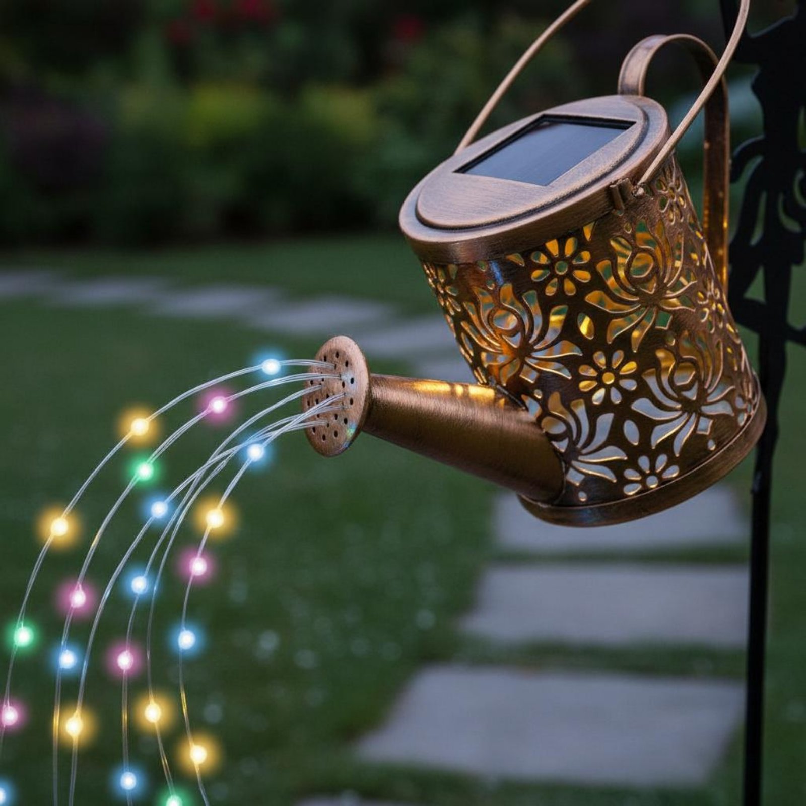 Solar Fairy Watering Can Light - đánh giá và giá Outdoor Lighting Yard Decoration