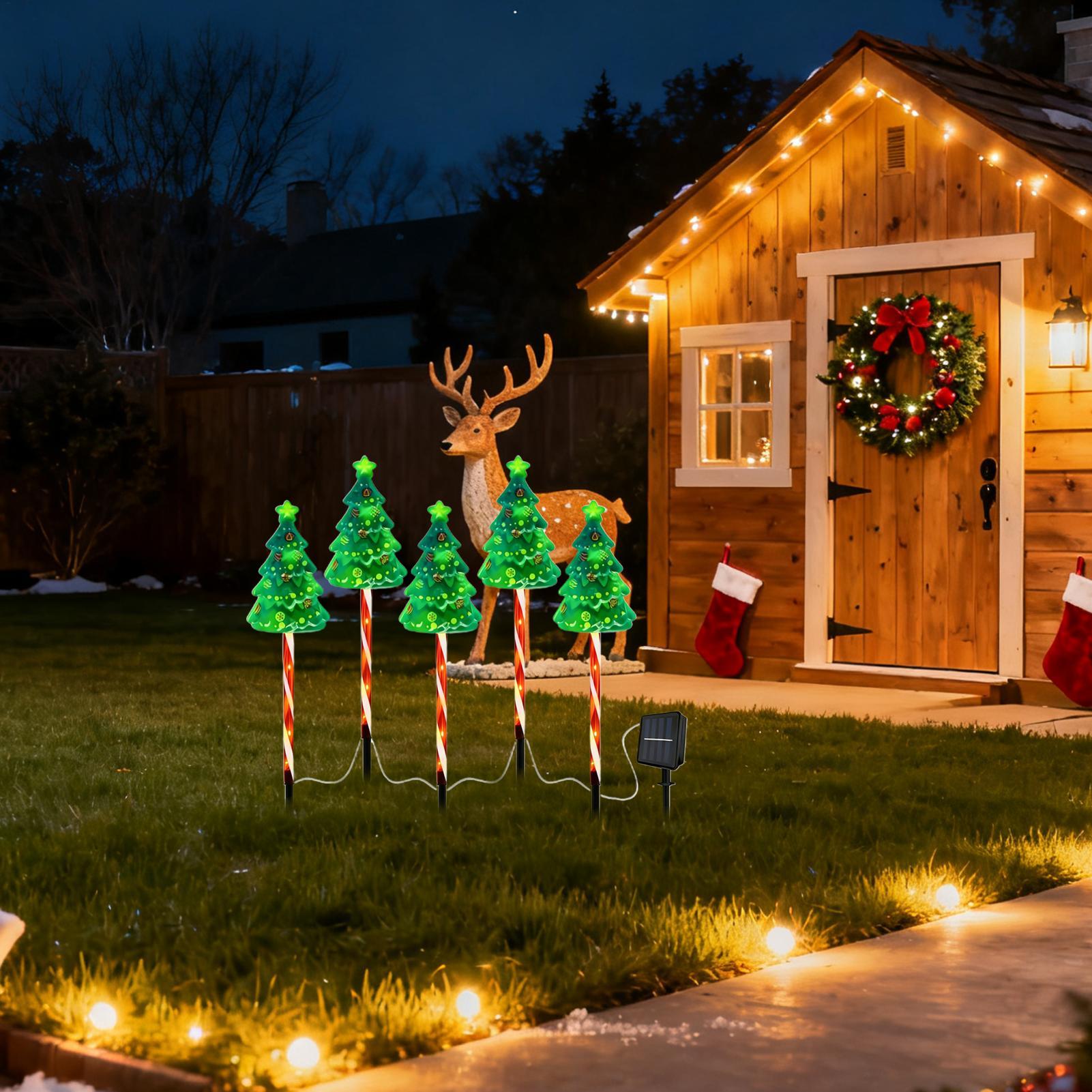 Christmas Tree Driveway Light  - đánh giá và giá Outdoor Lighting Front Yard