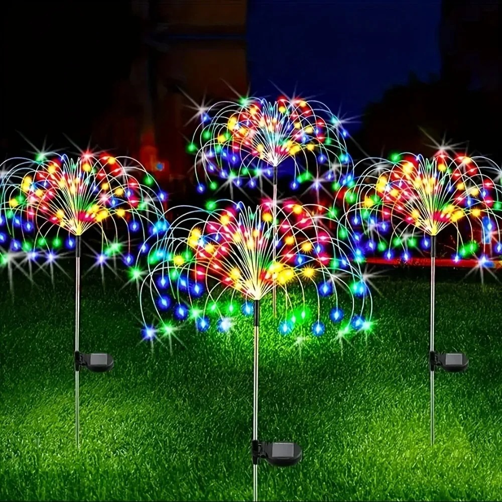 Solar LED Firework Fairy Light - đánh giá và giá Bollard Light Garden