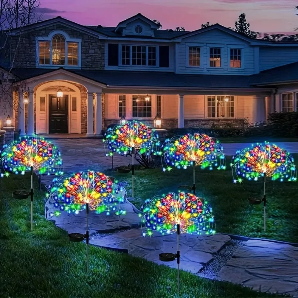 Solar LED Firework Fairy Light - đánh giá và giá Bollard Light Garden