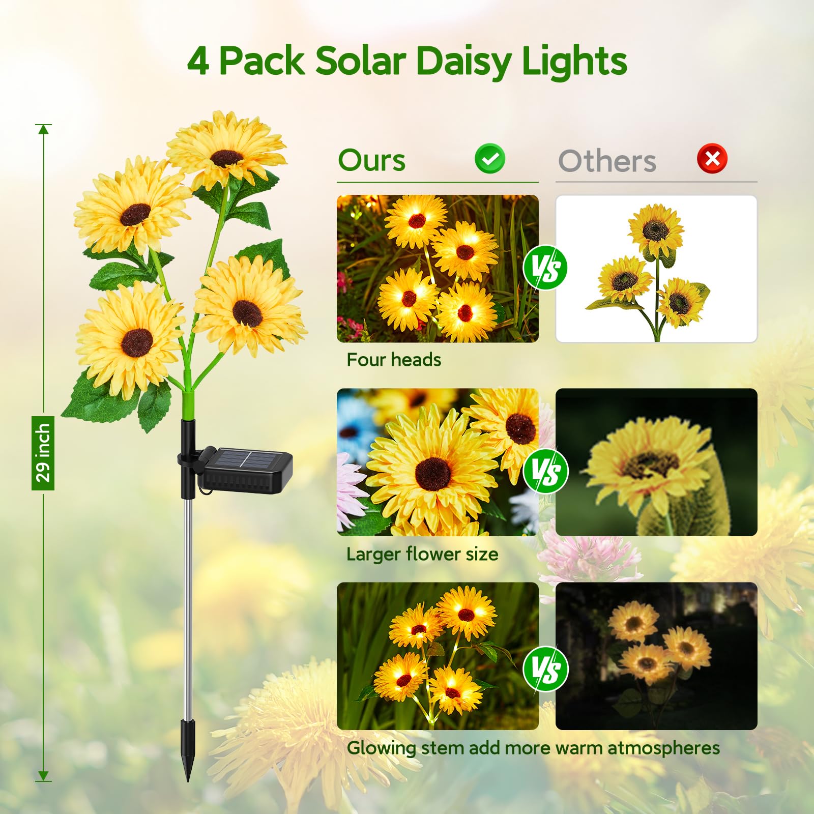 Solar Outdoor Garden Lights, 1 - đánh giá và giá Outdoor Lighting Yard Decoration