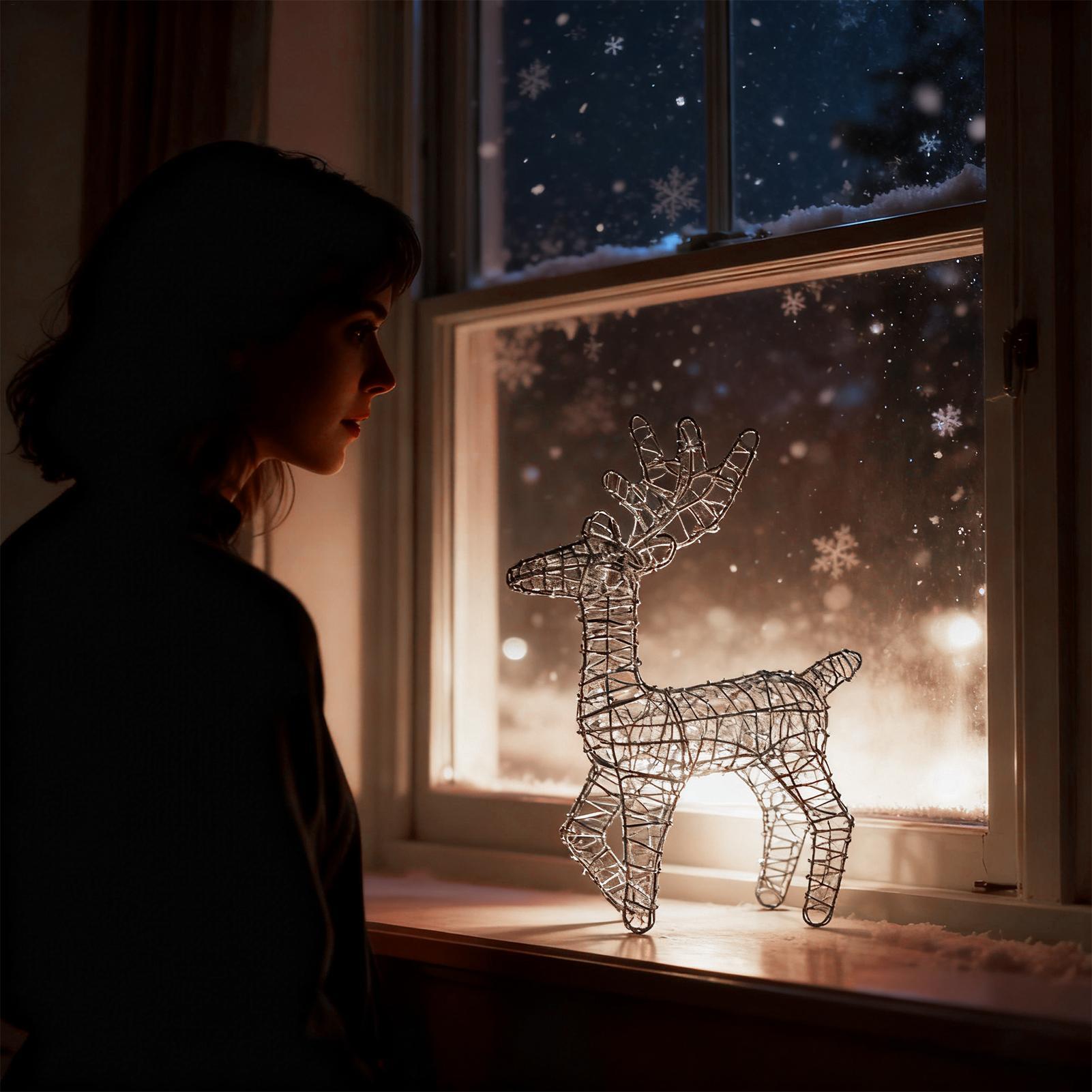 Light Up Reindeer Anti-Rust Fe - đánh giá và giá Outdoor Lighting Front Yard
