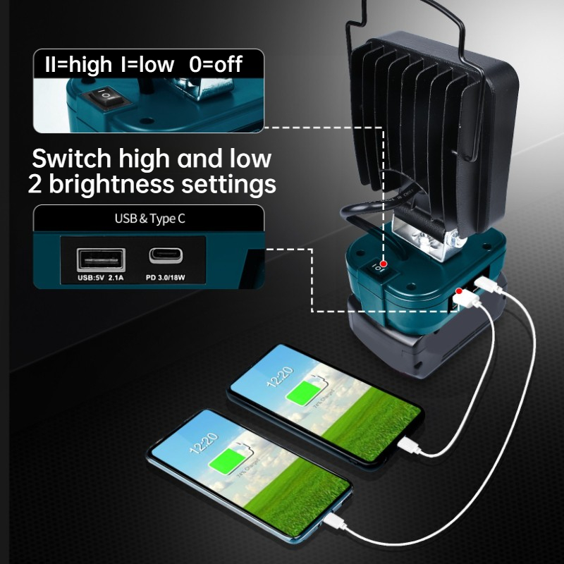LED Work Light for BOSCH 18V B - đánh giá và giá Outdoor Lighting Electrician