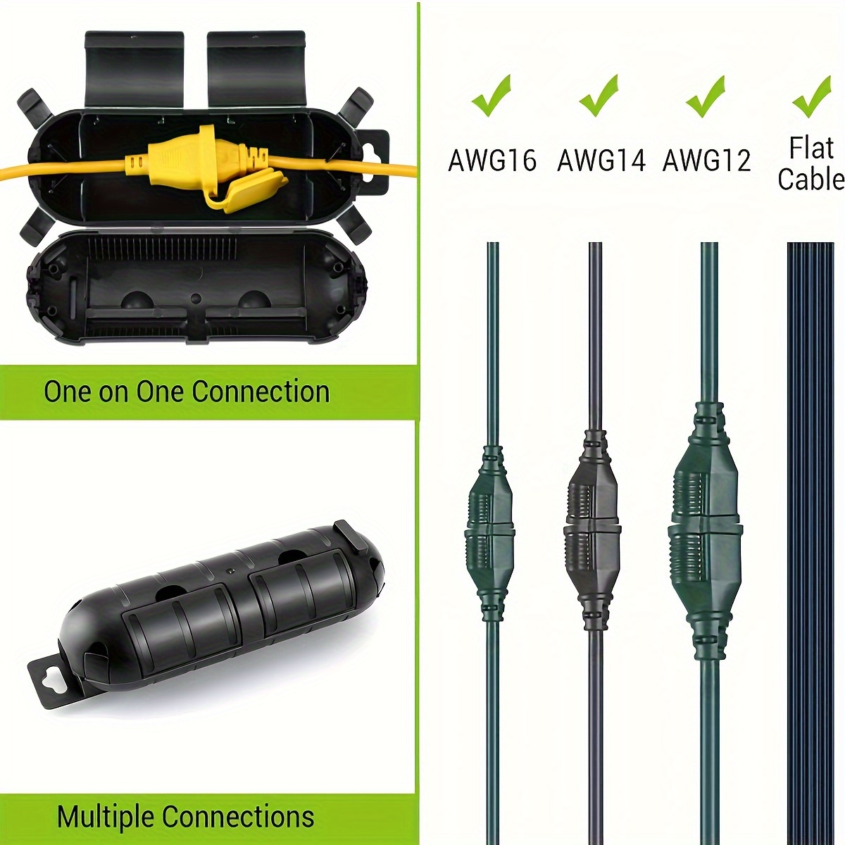 Extension Cord Plug Connection - đánh giá và giá Outdoor Lighting Extension Cord