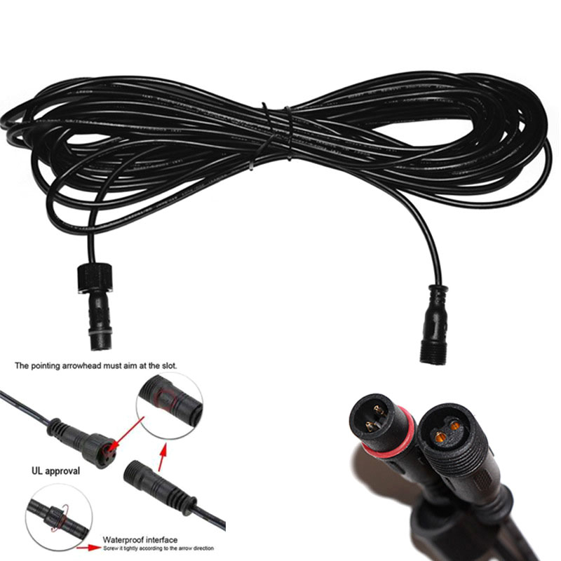 5m Double hole Plug Led Solar  - đánh giá và giá Outdoor Lighting Extension Cord