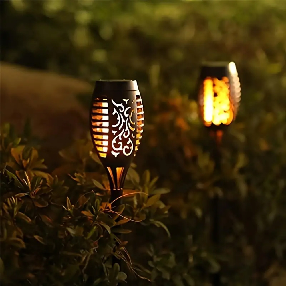 12LED Solar Flame Torch Light  - đánh giá và giá Fire Torch Solar