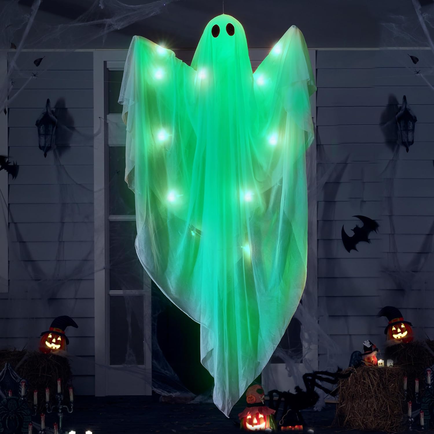 Halloween Hanging Light up Gho - đánh giá và giá Outdoor Lighting Front Yard