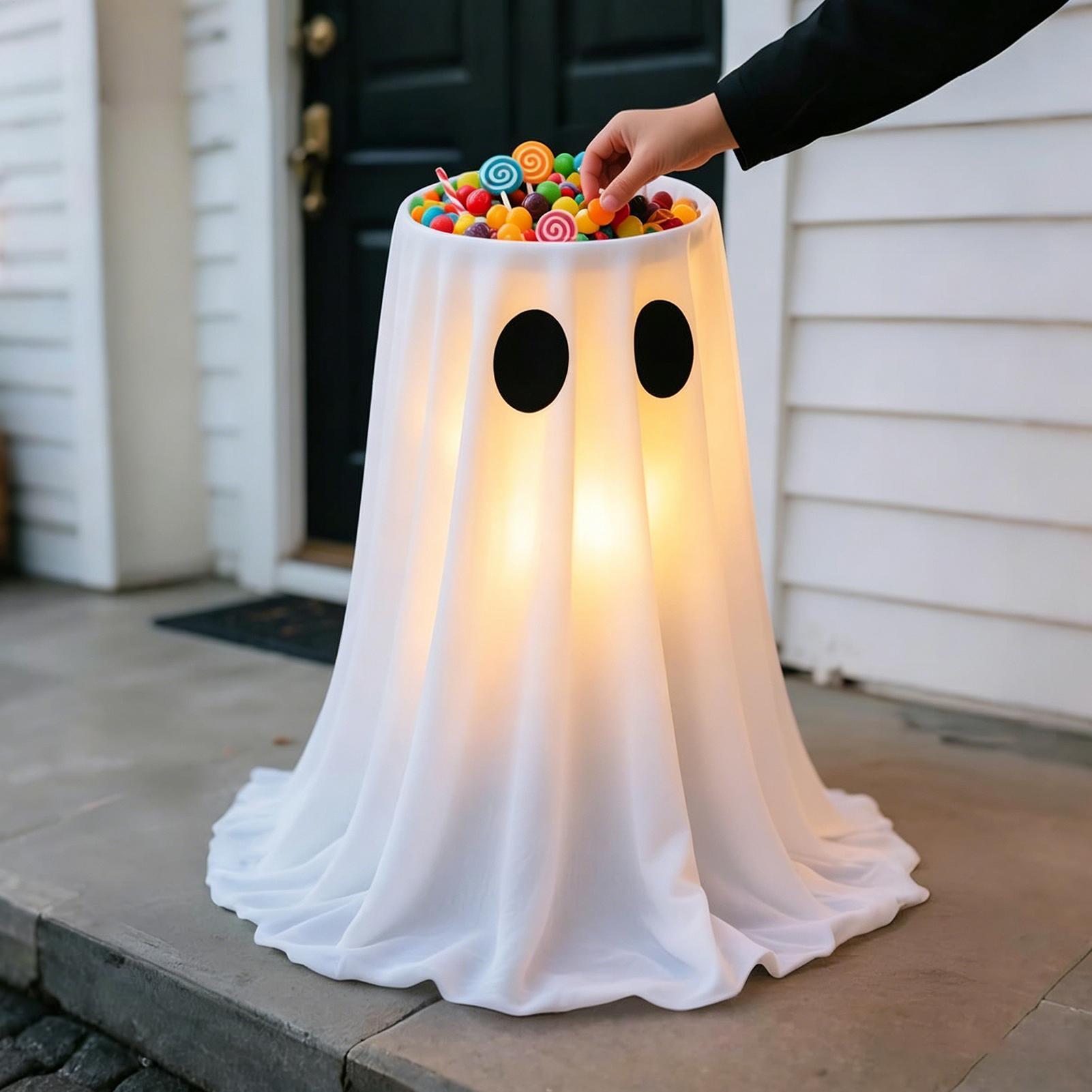 Light Up Ghost Decorations 8 M - đánh giá và giá Outdoor Lighting Front Yard