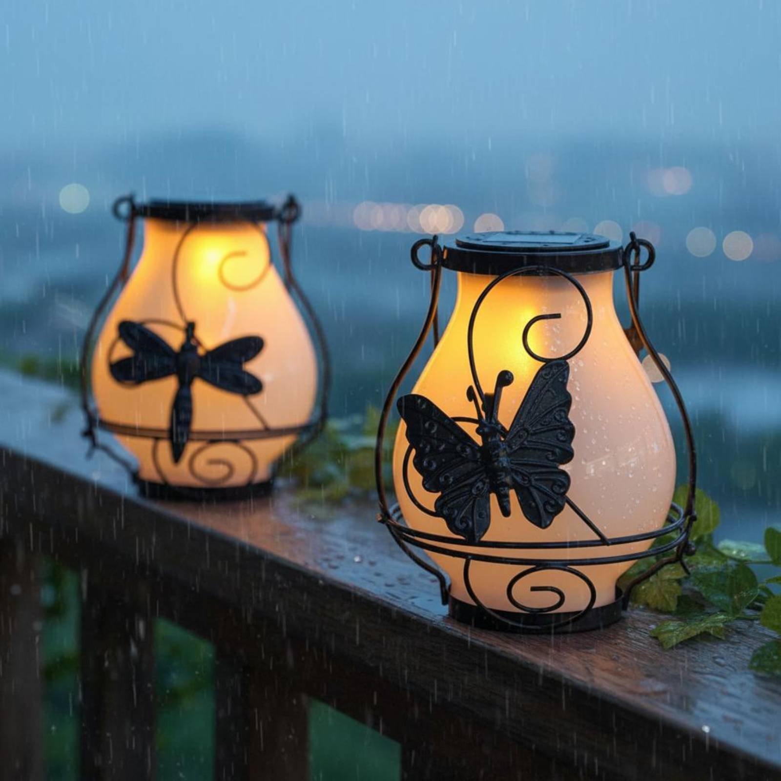 Solar Butterfly Lantern Waterp - đánh giá và giá Outdoor Lighting For Patio