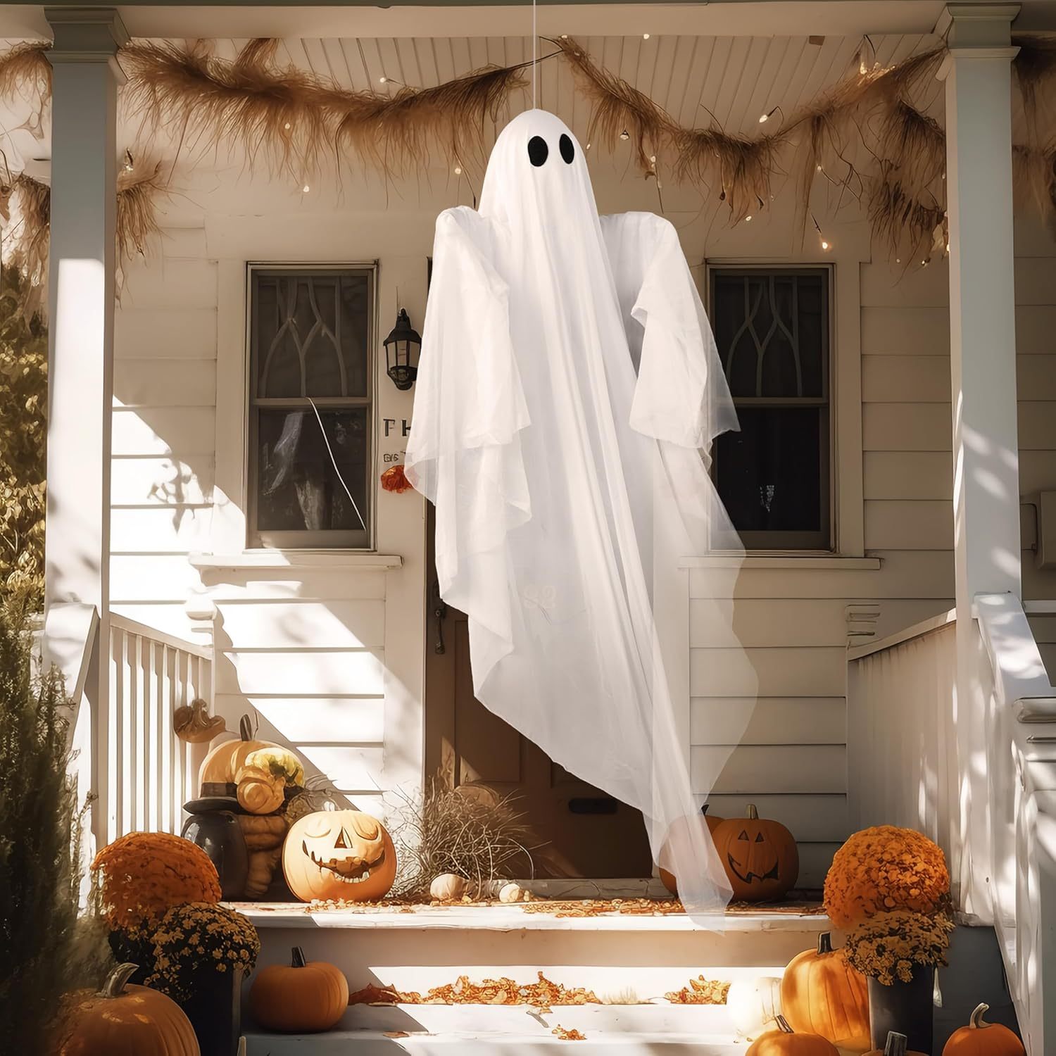 Halloween Hanging Light up Gho - đánh giá và giá Outdoor Lighting Front Yard