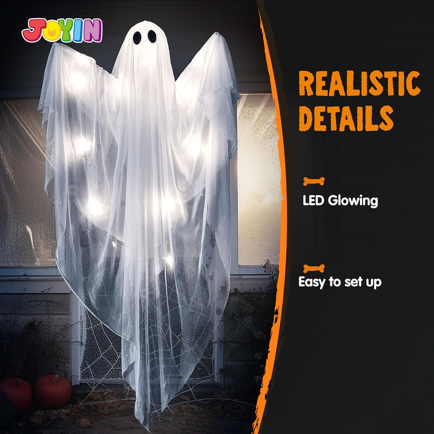 Halloween Hanging Light up Gho - đánh giá và giá Outdoor Lighting Front Yard