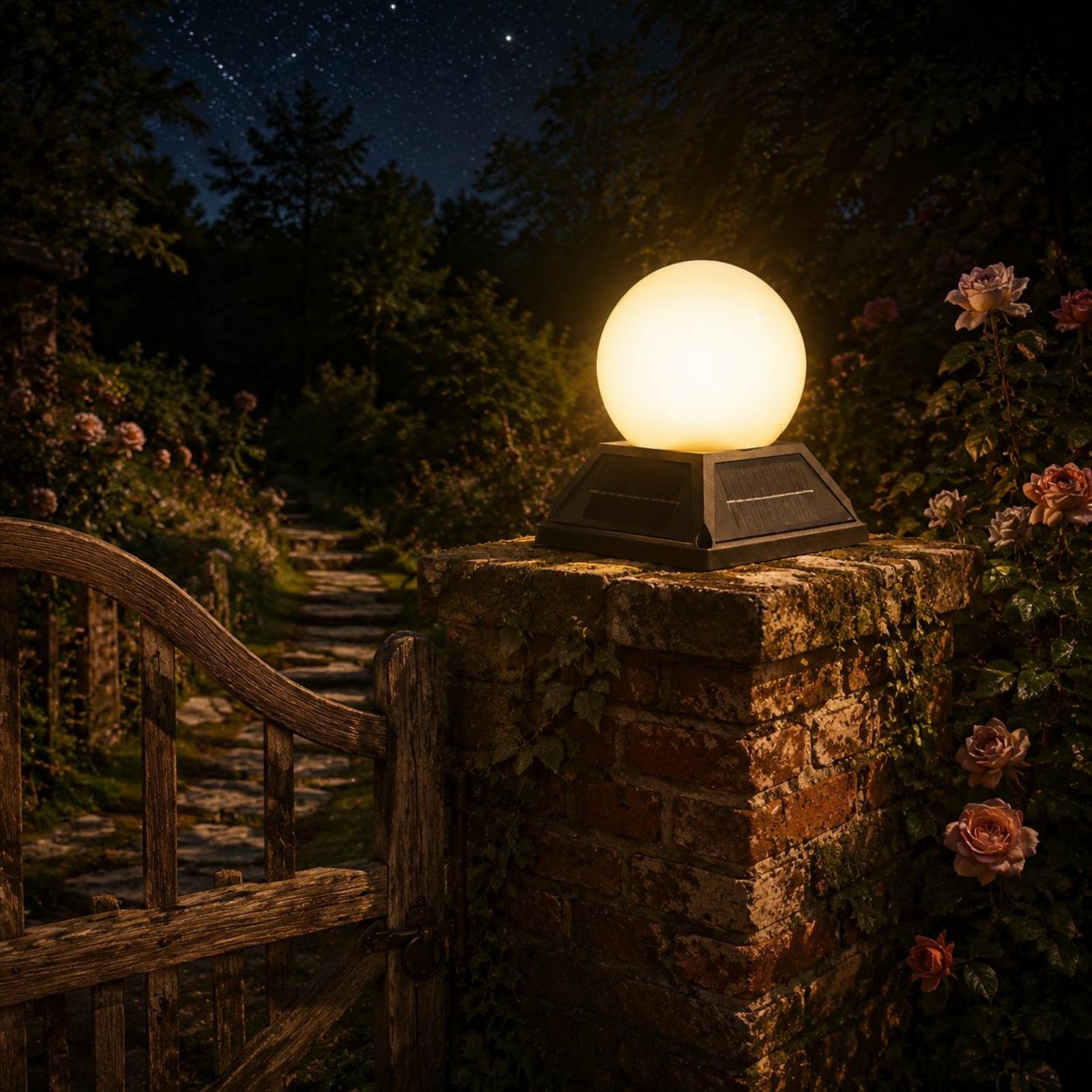 Solar Post Cap Light Wireless  - đánh giá và giá Outdoor Lighting Globes