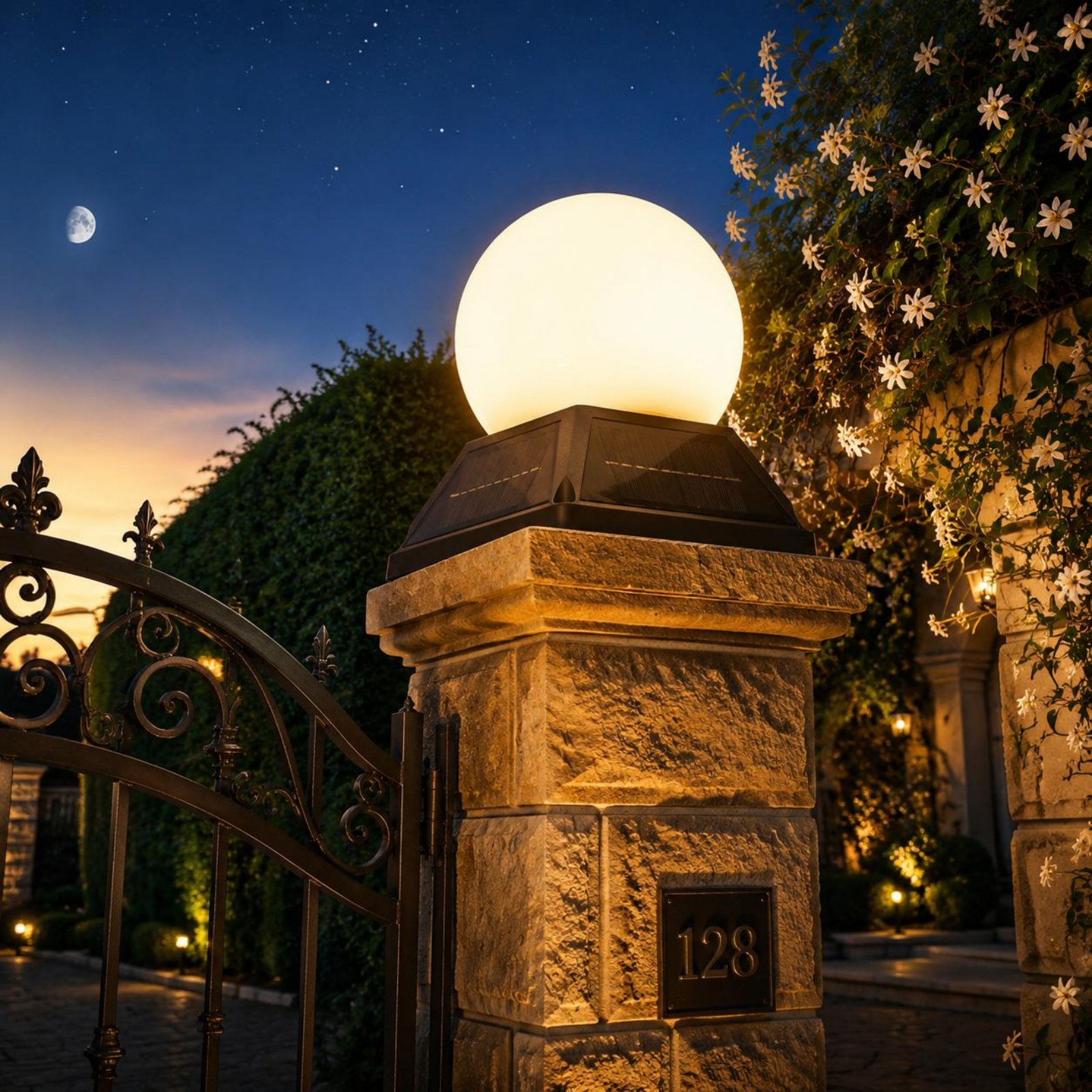 Solar Post Cap Light Wireless  - đánh giá và giá Outdoor Lighting Globes