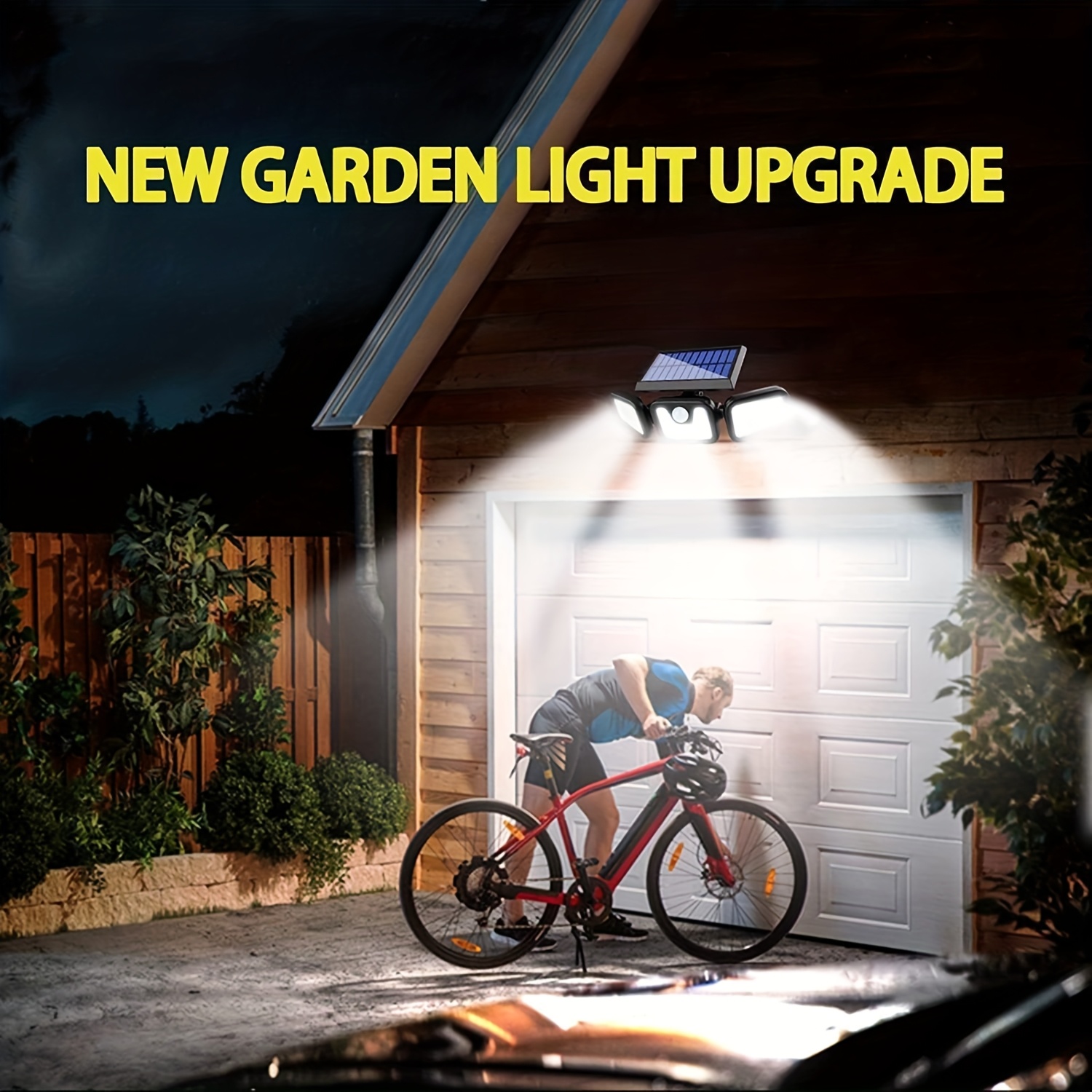 74 LED Solar Powered Motion Se - đánh giá và giá Outdoor Lighting Front Yard