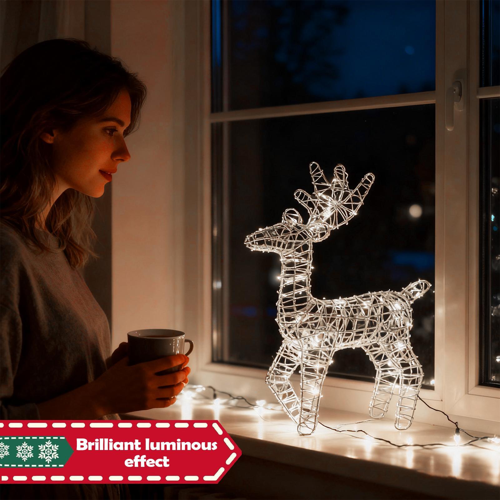 Light Up Reindeer Anti-Rust Fe - đánh giá và giá Outdoor Lighting Front Yard