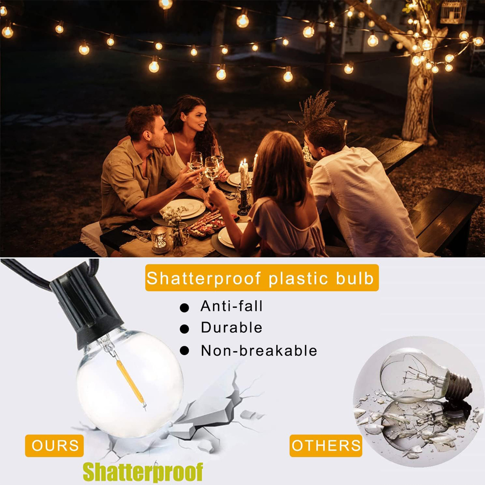 8M/15M G40 Globe String Lights - đánh giá và giá Outdoor Lighting Globes