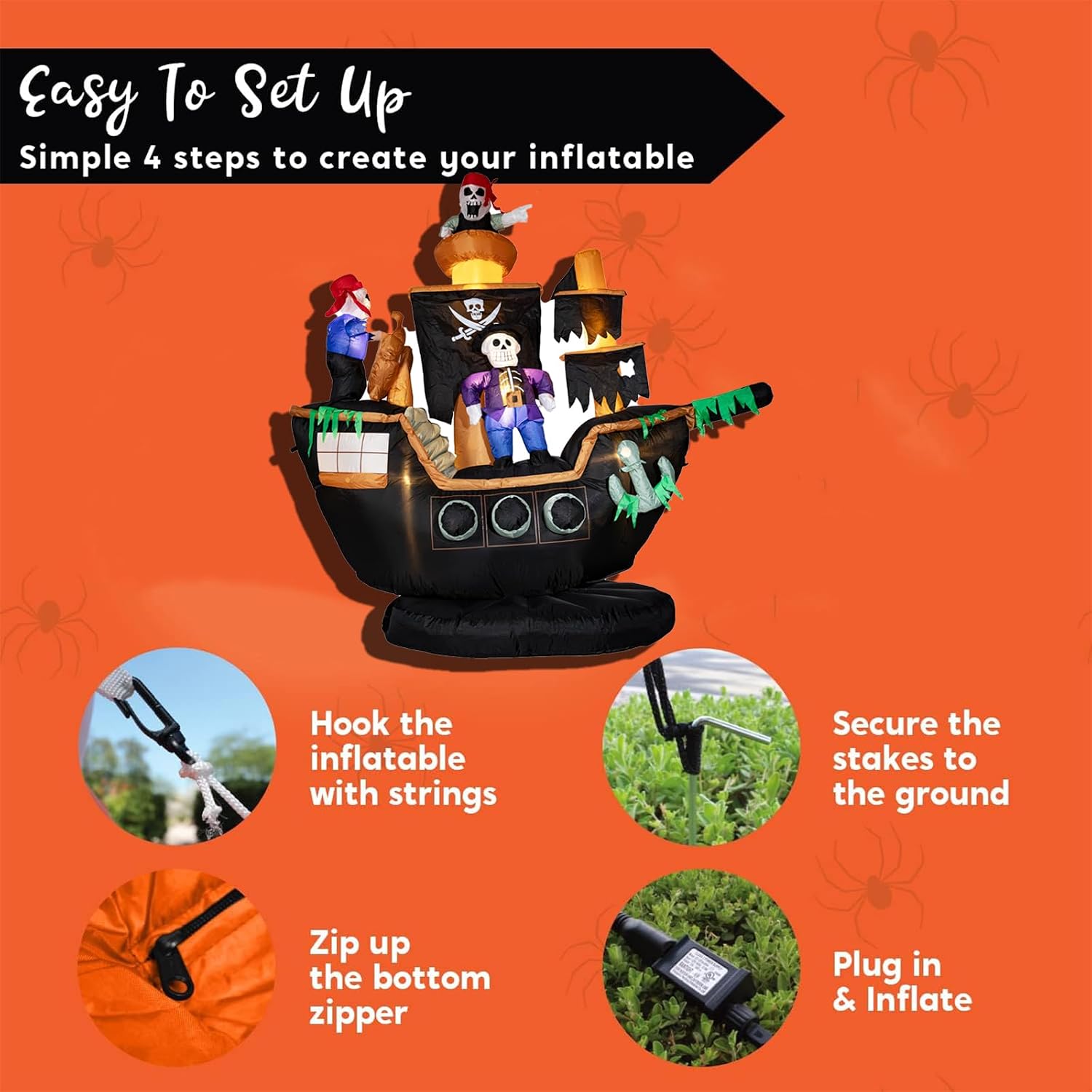 Outdoor Halloween Inflatable P - đánh giá và giá Outdoor Lighting Front Yard