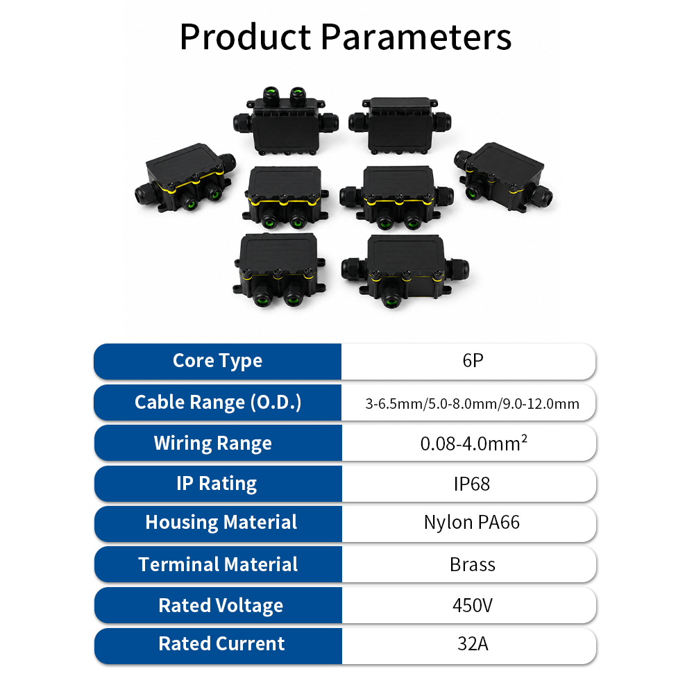 IP68 Waterproof Junction Box 2 - đánh giá và giá Outdoor Lighting Extension Cord
