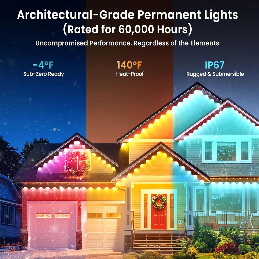 Permanent Outdoor Eaves Lights - đánh giá và giá Outdoor Lighting Globes