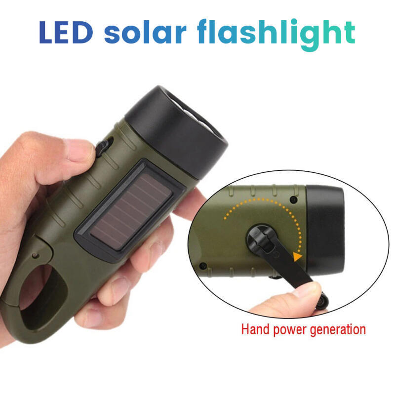 Hand Crank Solar Powered Recha - đánh giá và giá Fire Torch Solar